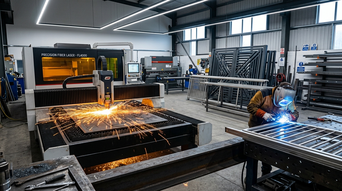 Precision Steel Fabrication & CNC Laser Welding Workshop